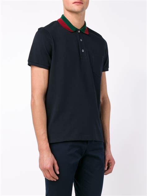 gucci long sleeve polo shirt|gucci navy striped polo shirt.